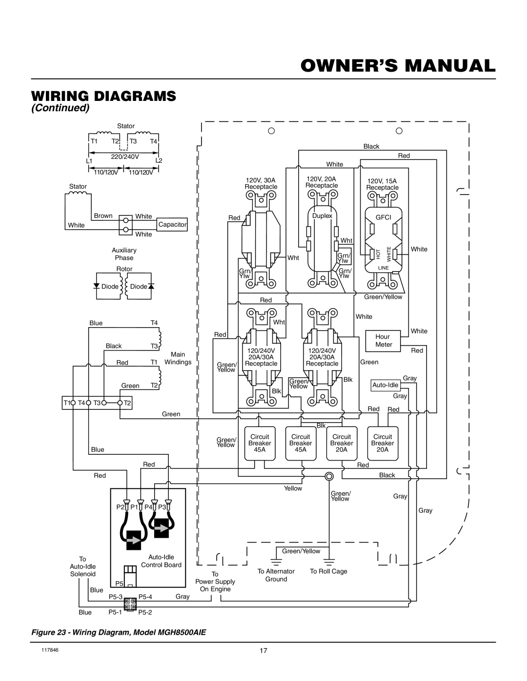 Master Lock MGH10000C installation manual Wiring Diagram, Model MGH8500AIE 