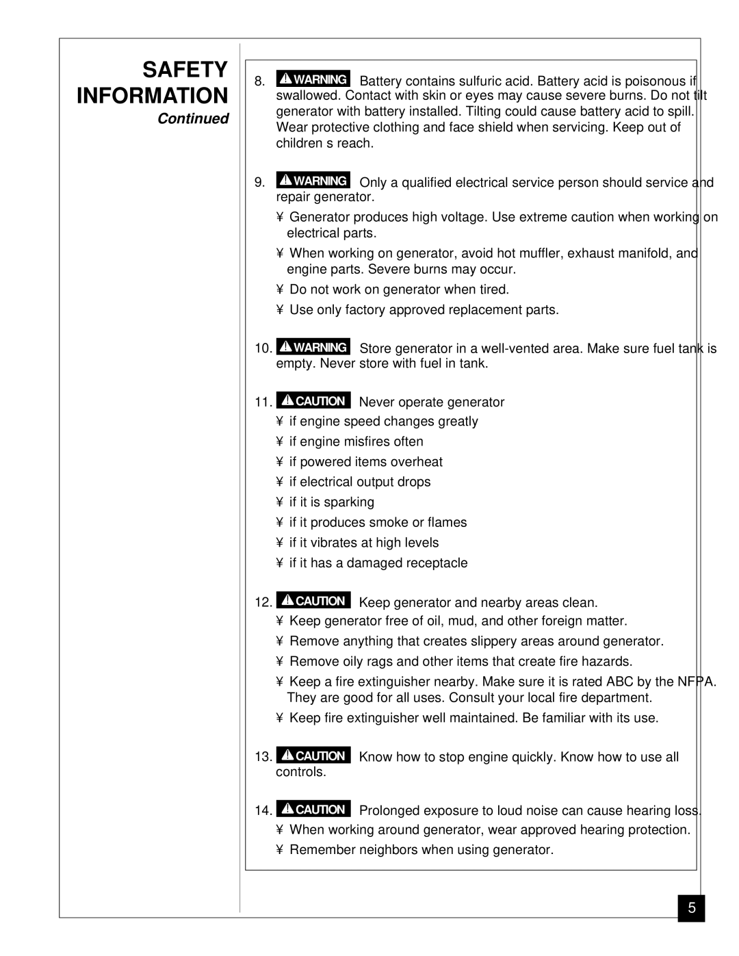 Master Lock MGY5000 installation manual Safety Information 