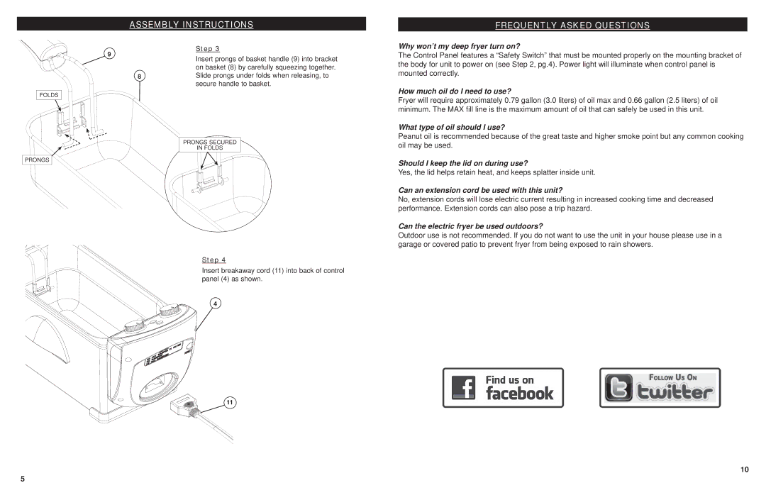 Masterbuilt 20010112 manual Assembly Instructions Frequently Asked Questions 