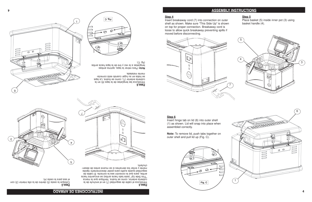 Masterbuilt 20010610 manual Assembly Instructions, Armado De Instrucciones, Step 