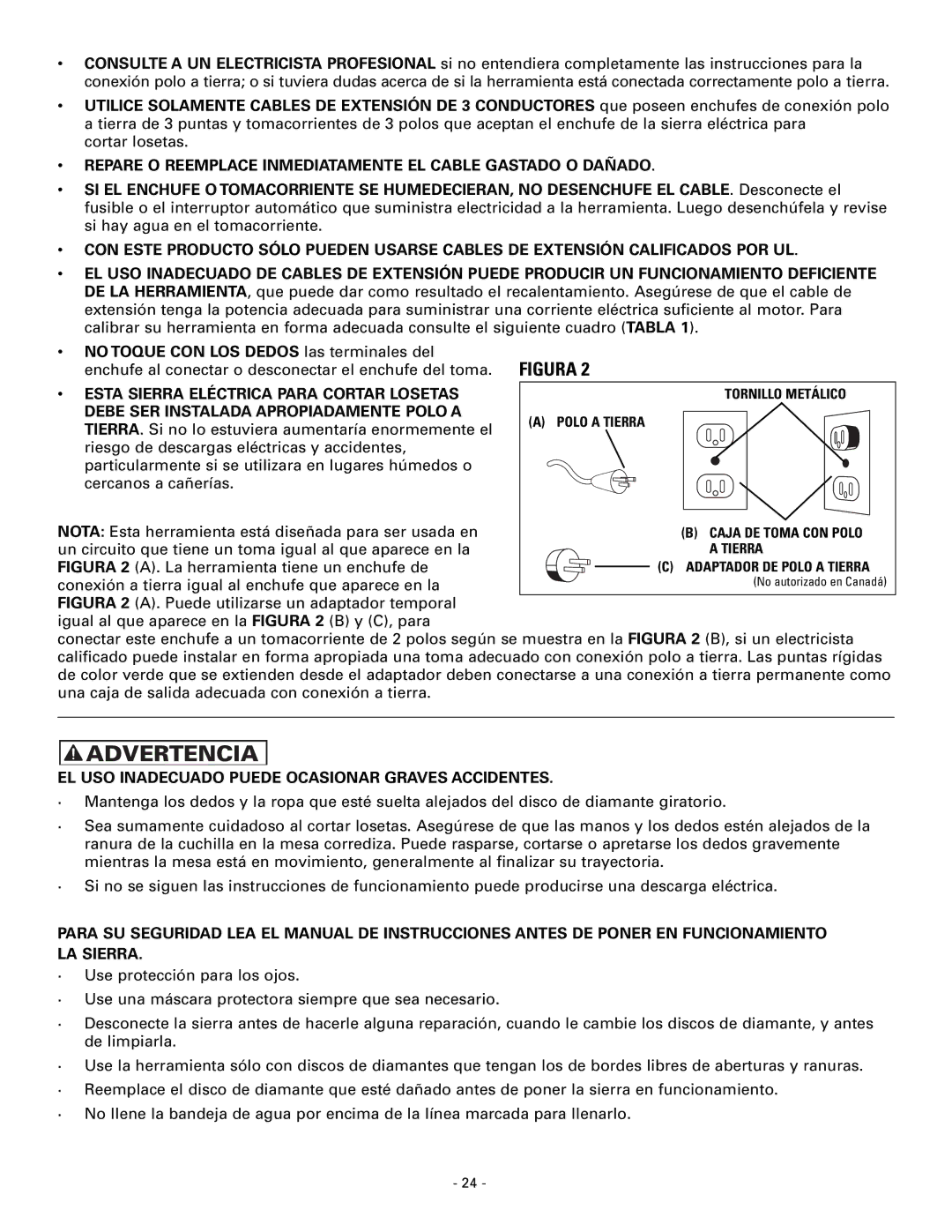 Masterbuilt 60089 owner manual Advertencia 