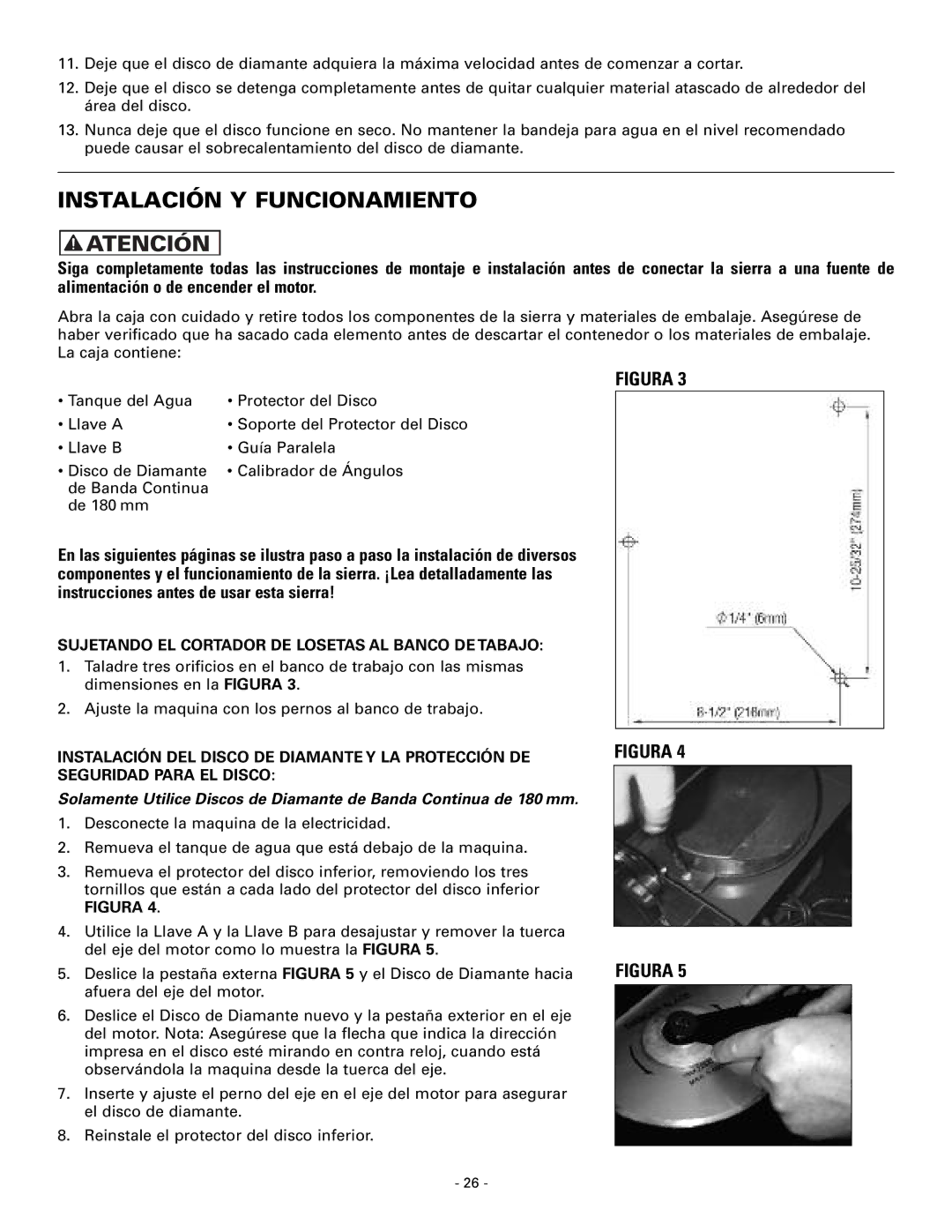 Masterbuilt 60089 owner manual Instalación Y Funcionamiento, Figura 