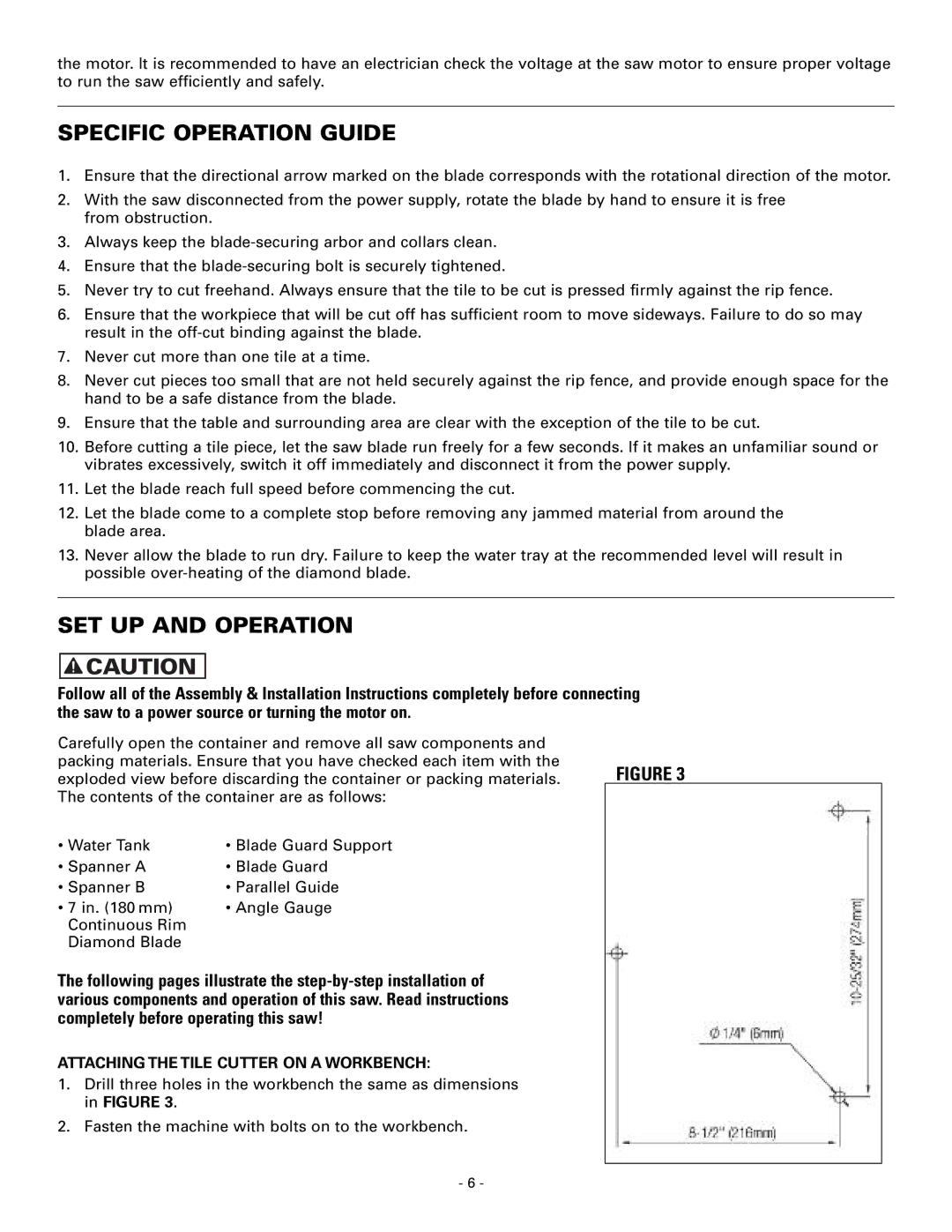 Masterbuilt 60089 owner manual Specific Operation Guide, SET UP and Operation 