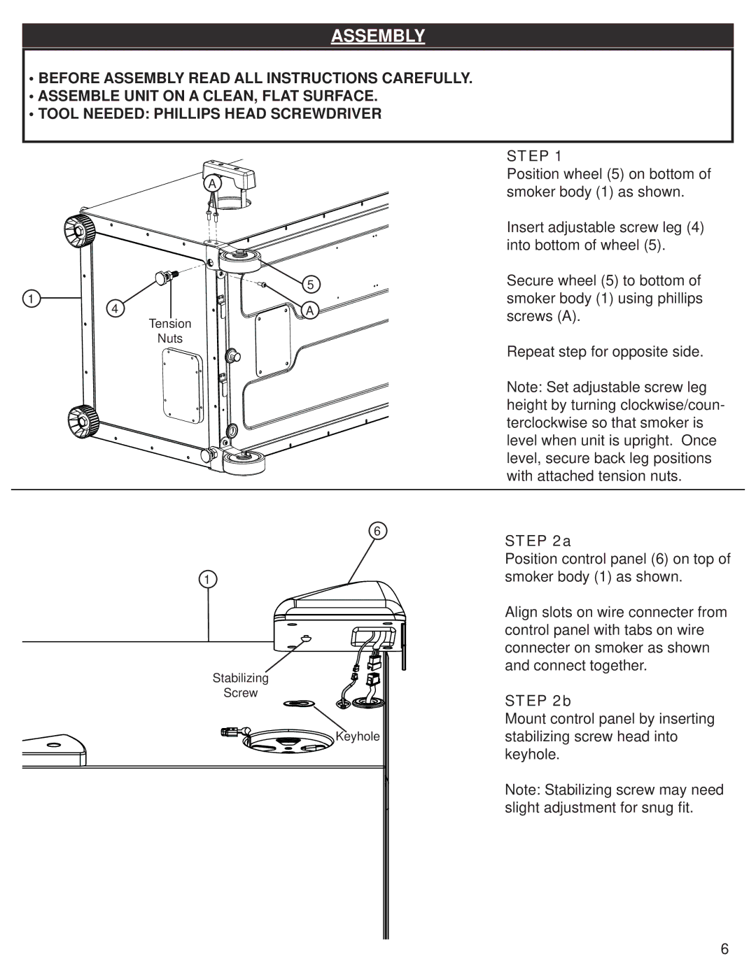 Masterbuilt 9807100002100916-04JH manual Assembly, Step 