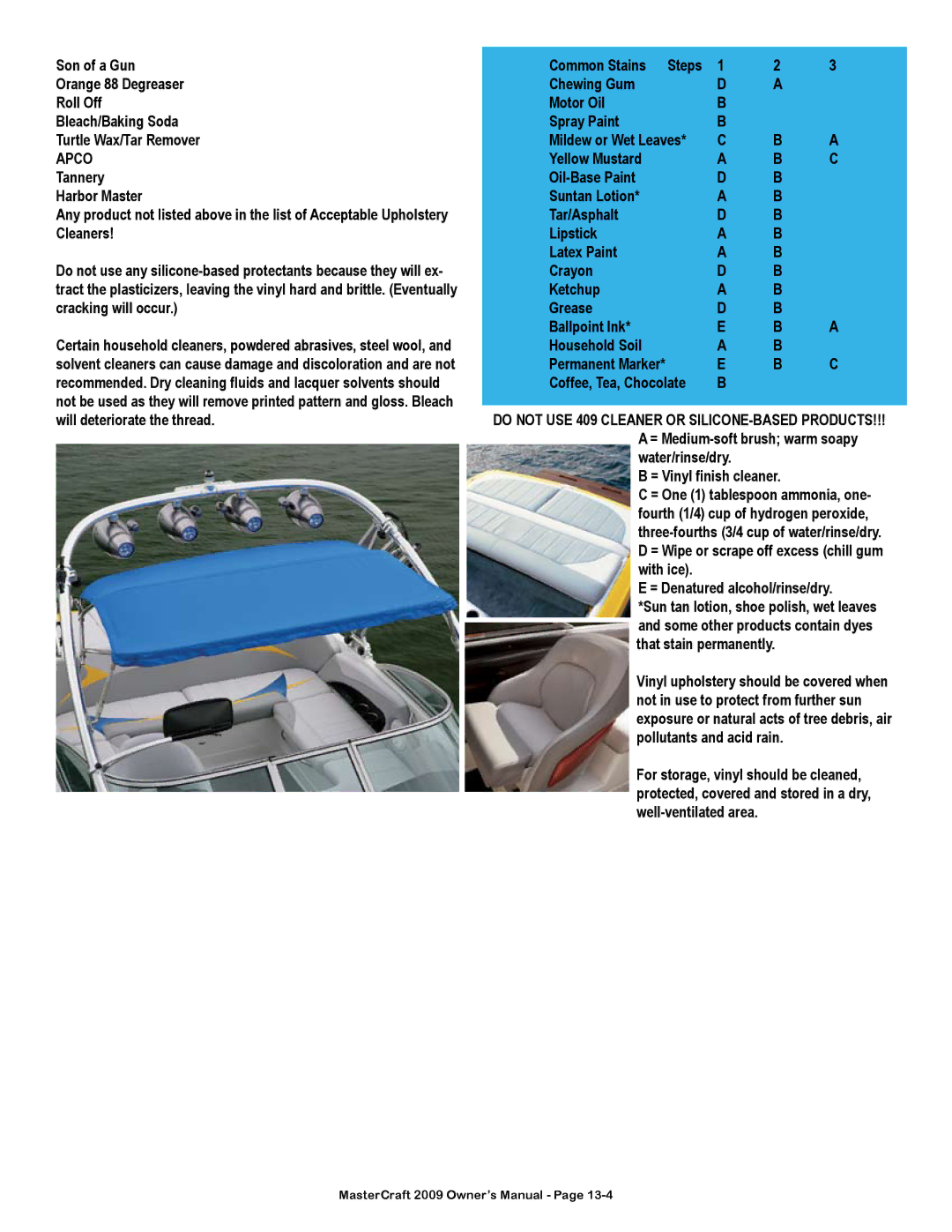 MasterCraft 2009 MariStar X-Series owner manual Apco 