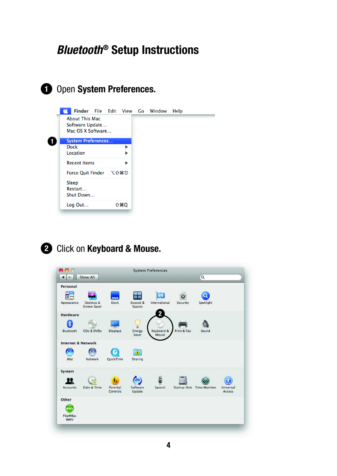 Matias FK304 manual Bluetooth Setup Instructions 