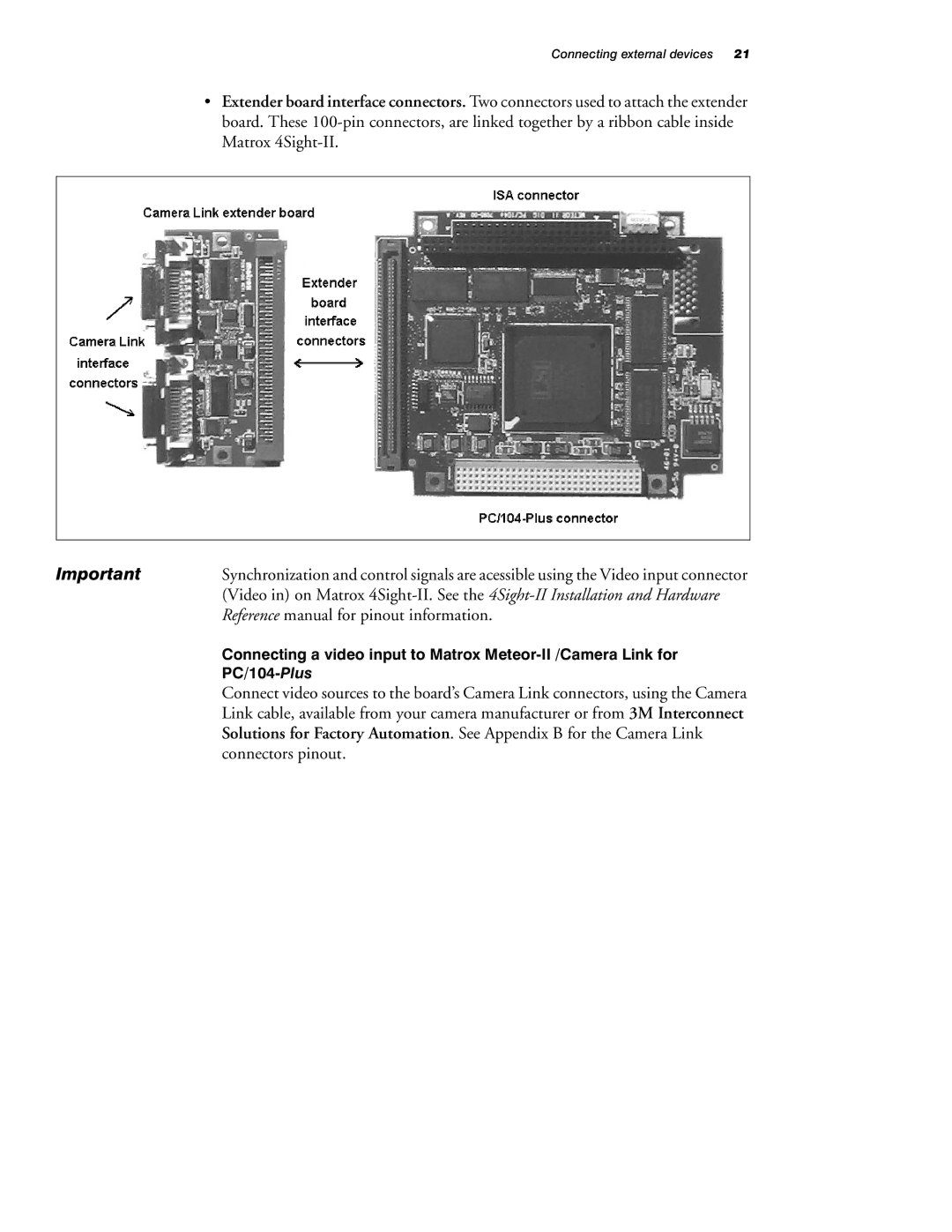 Matrox Electronic Systems 10760-101-0200 Reference manual for pinout information, Connectors pinout 