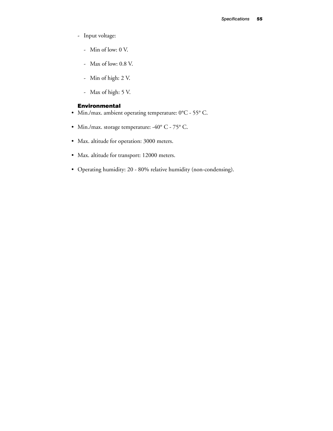 Matrox Electronic Systems 10760-101-0200 manual Environmental 