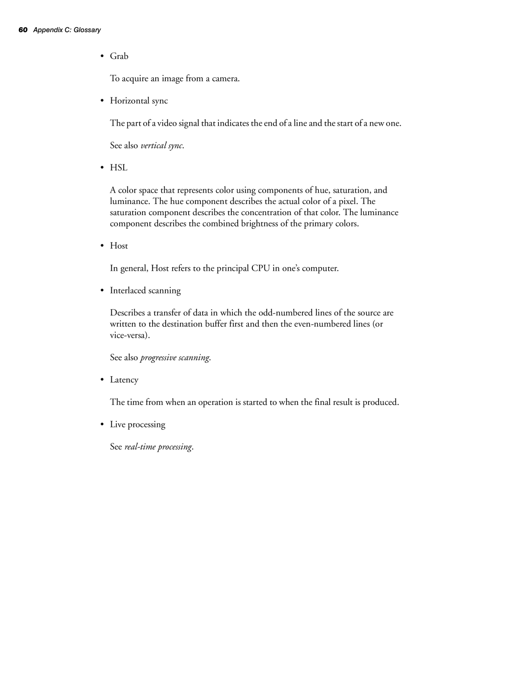 Matrox Electronic Systems 10760-101-0200 manual See also progressive scanning 