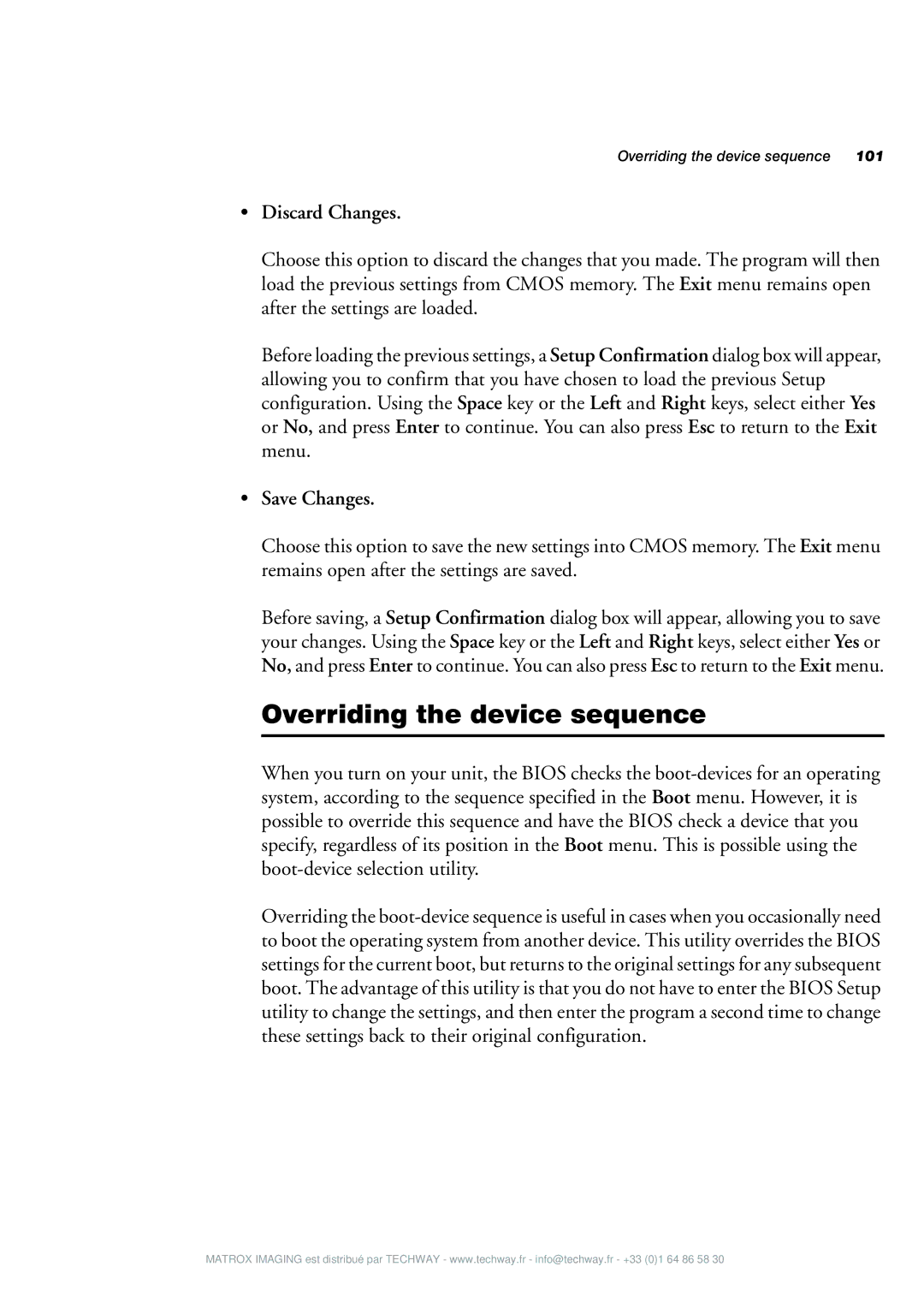 Matrox Electronic Systems 4SIGHT-M manual Overriding the device sequence, Discard Changes, Save Changes 