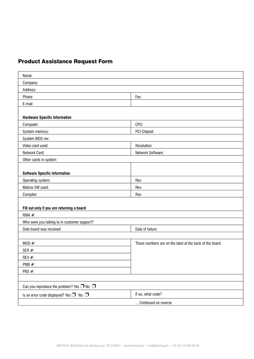 Matrox Electronic Systems 4SIGHT-M manual Hardware Specific Information, Software Specific Information 