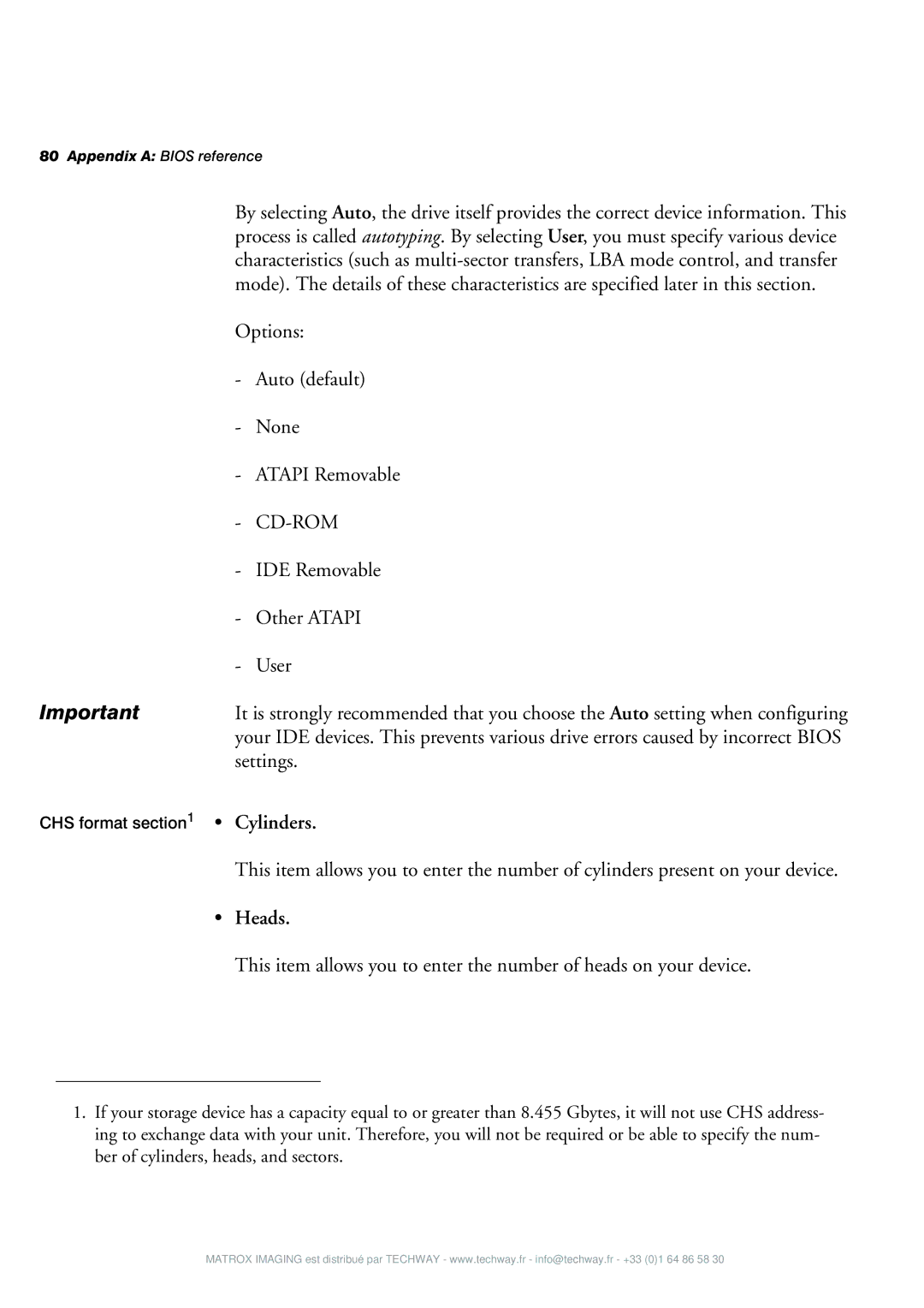 Matrox Electronic Systems 4SIGHT-M manual Cylinders, Heads 