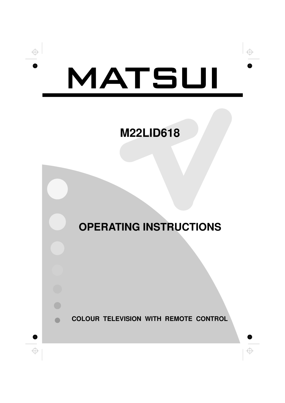 Matsui America M22LID618 manual 