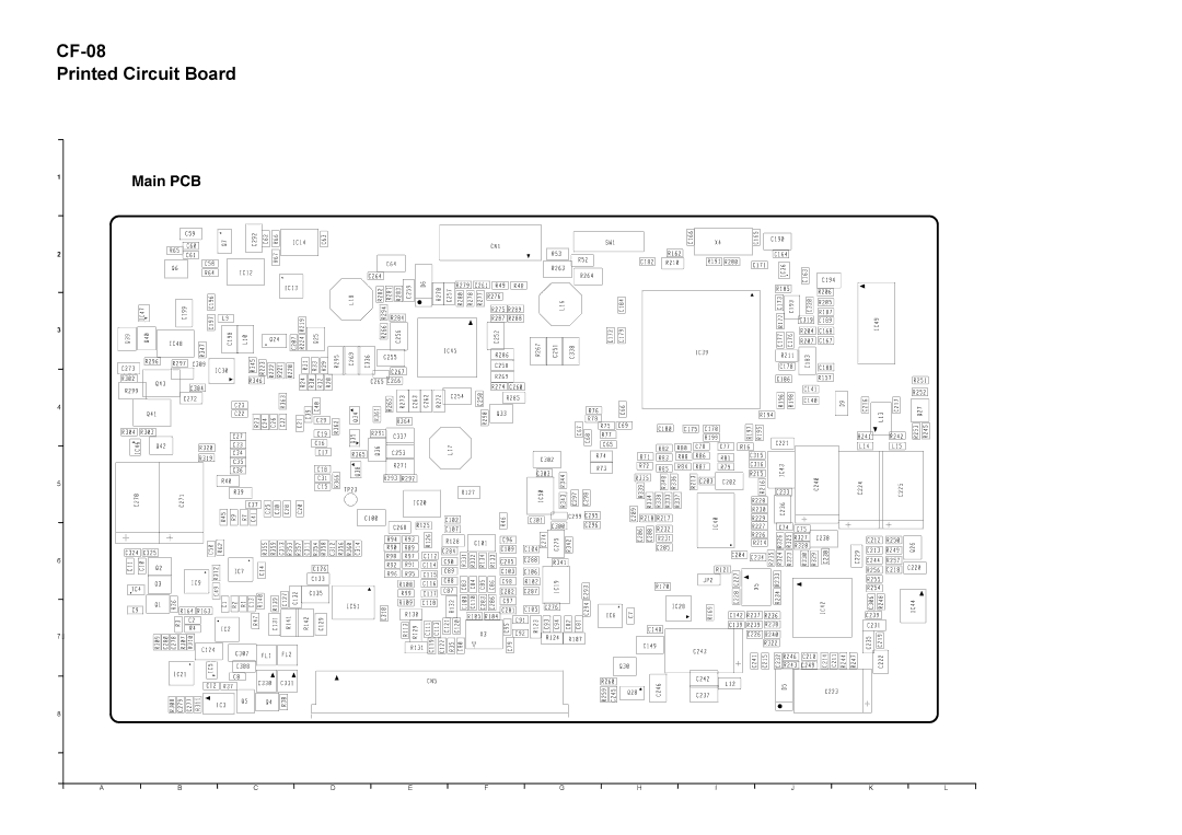 Matsushita CF-08TX1A1M manual CF-08 Printed Circuit Board 