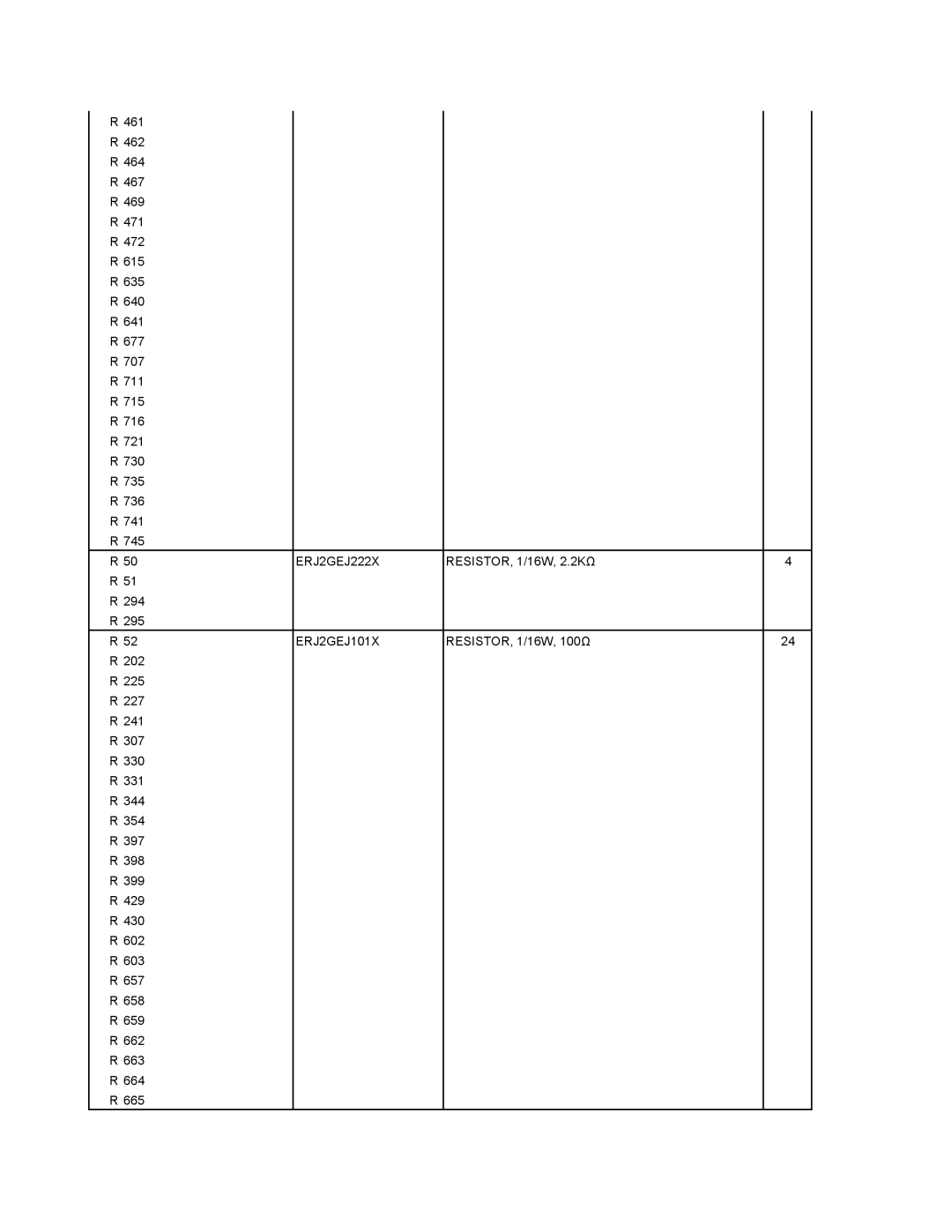 Matsushita CF-18NHHZXBM service manual ERJ2GEJ222X, ERJ2GEJ101X 