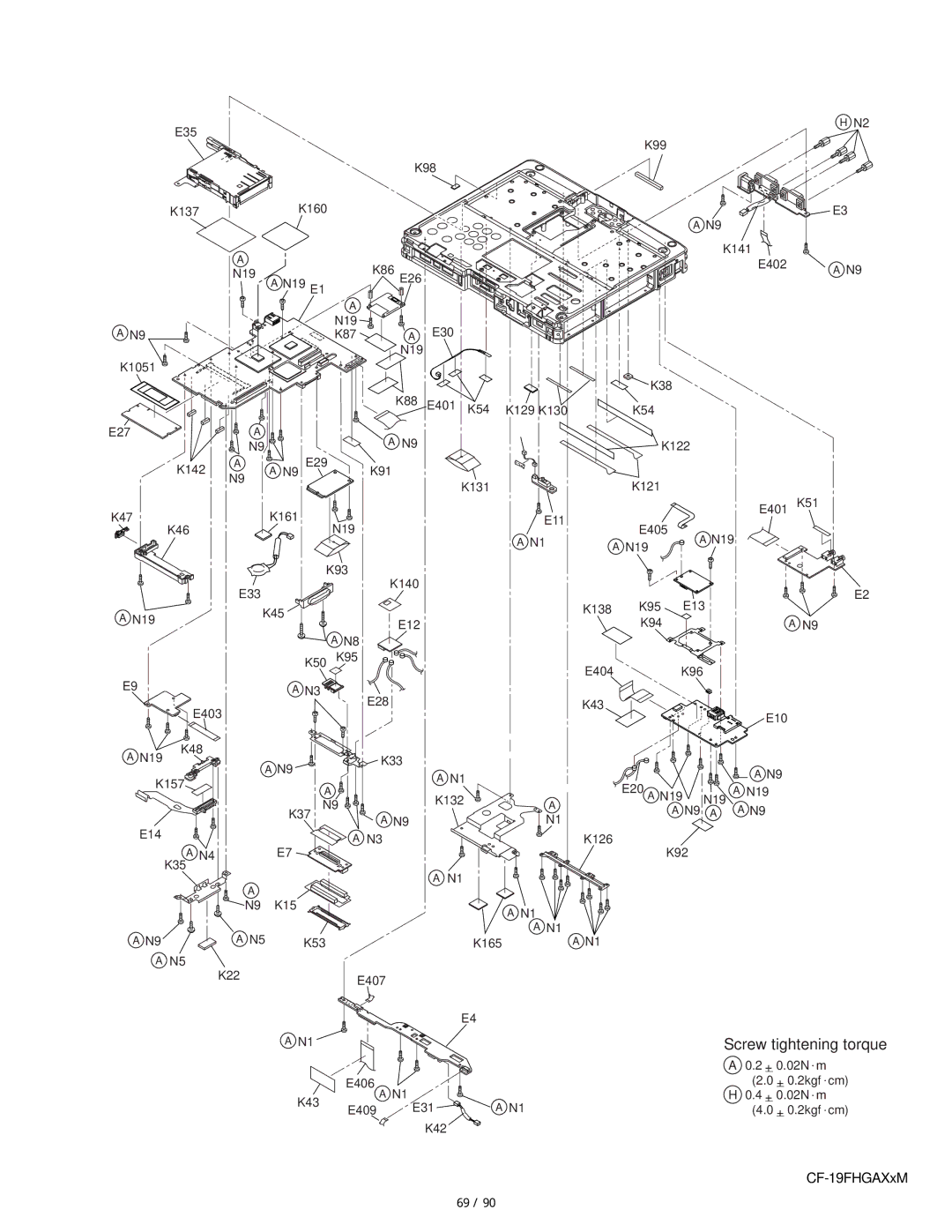 Matsushita CF-19FHGAX service manual K51 