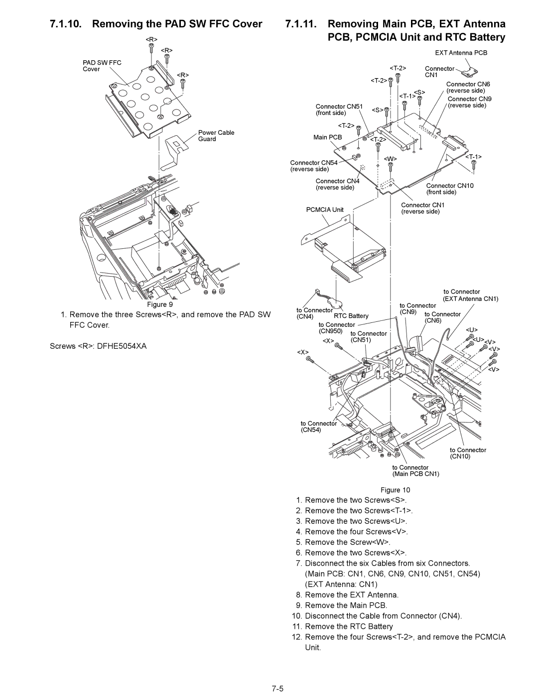 Matsushita CF-29N3LGZBM manual Pad Sw Ffc 