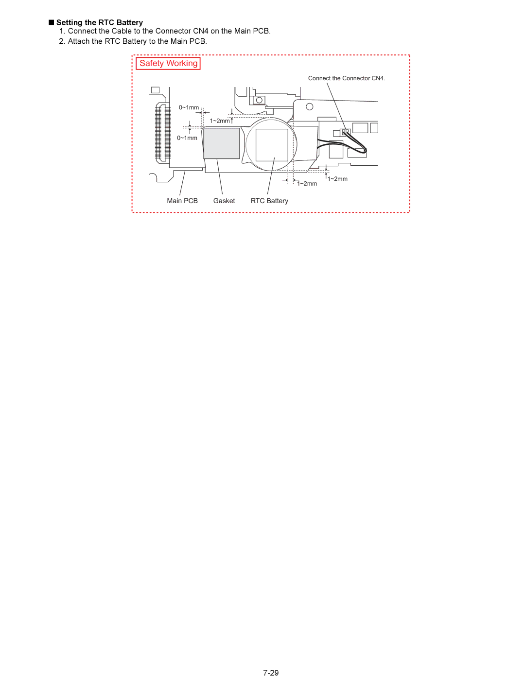 Matsushita CF-29N3LGZBM manual Setting the RTC Battery 