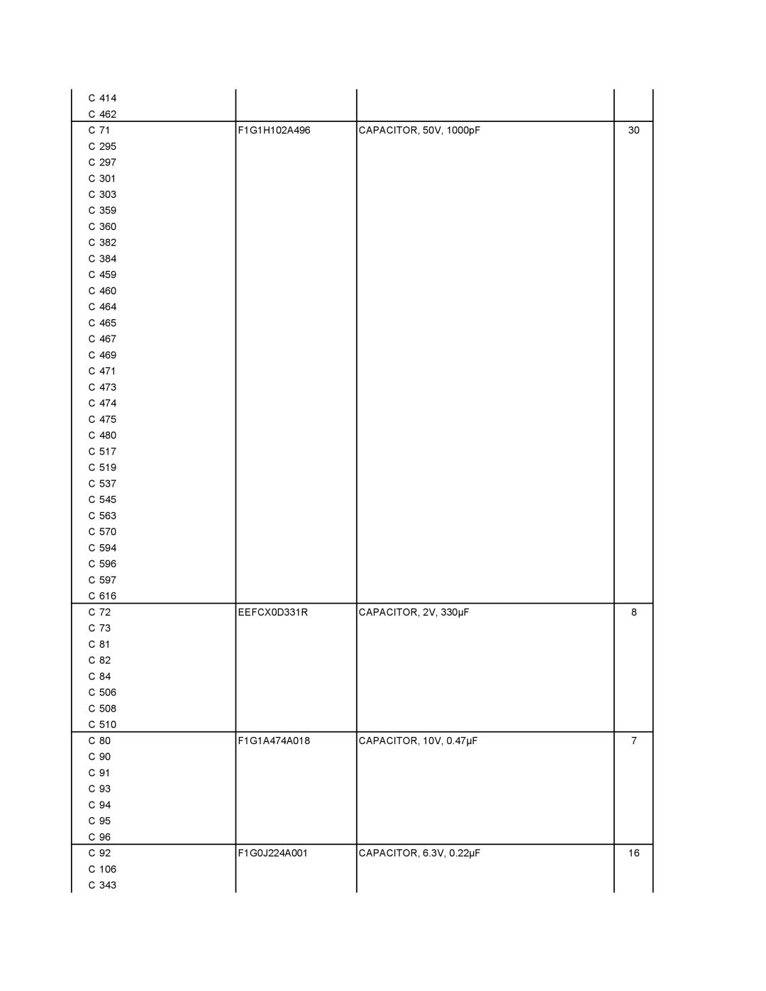 Matsushita CF-29N3LGZBM manual EEFCX0D331R 