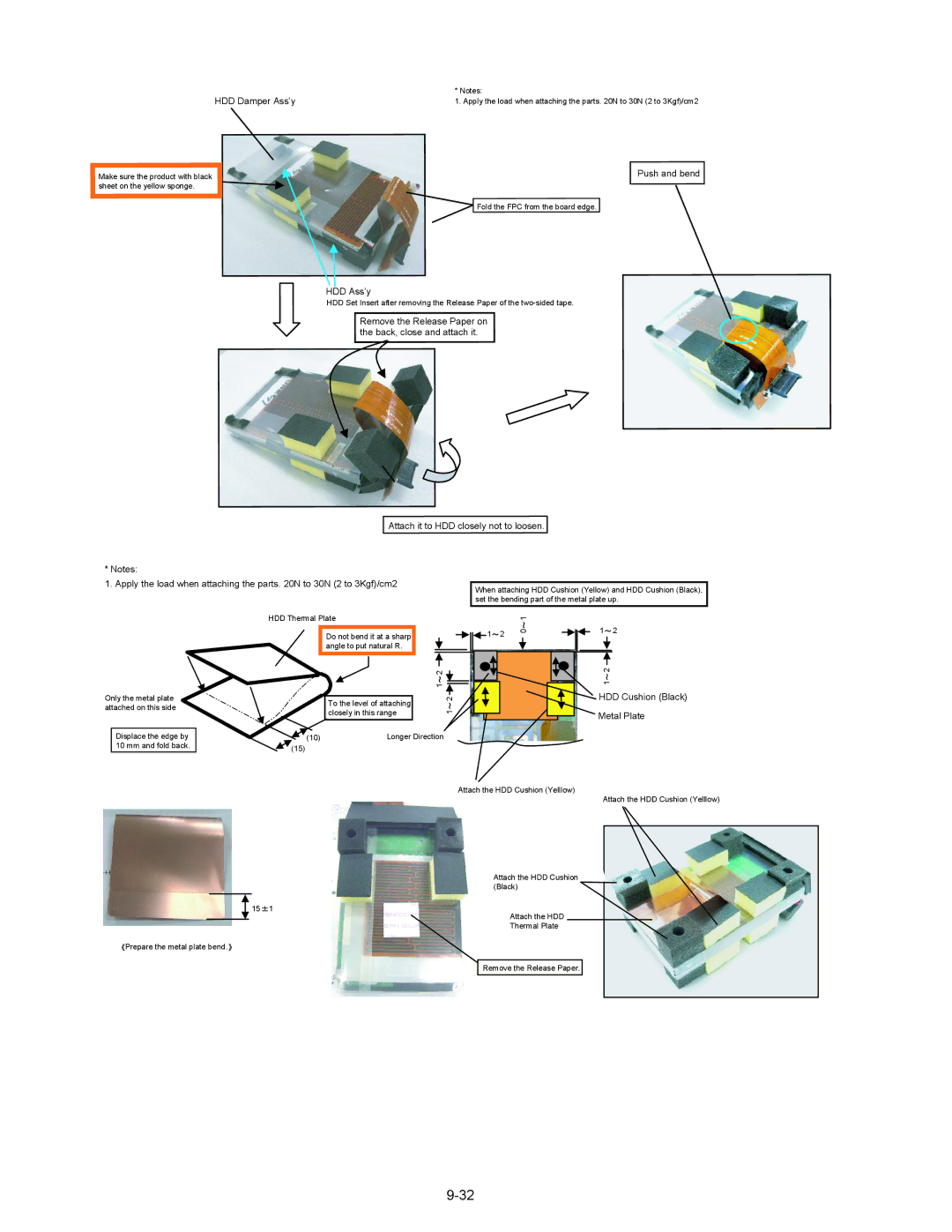 Matsushita CF-30CTQAZBM service manual Push and bend 