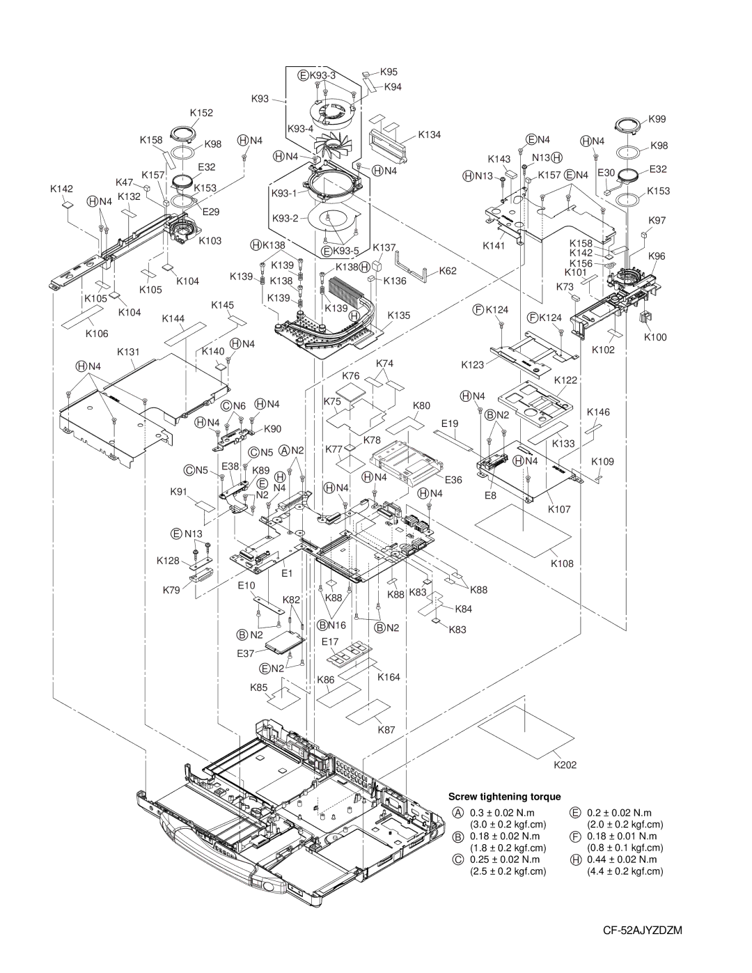 Matsushita CF-52AJYZDZM service manual 