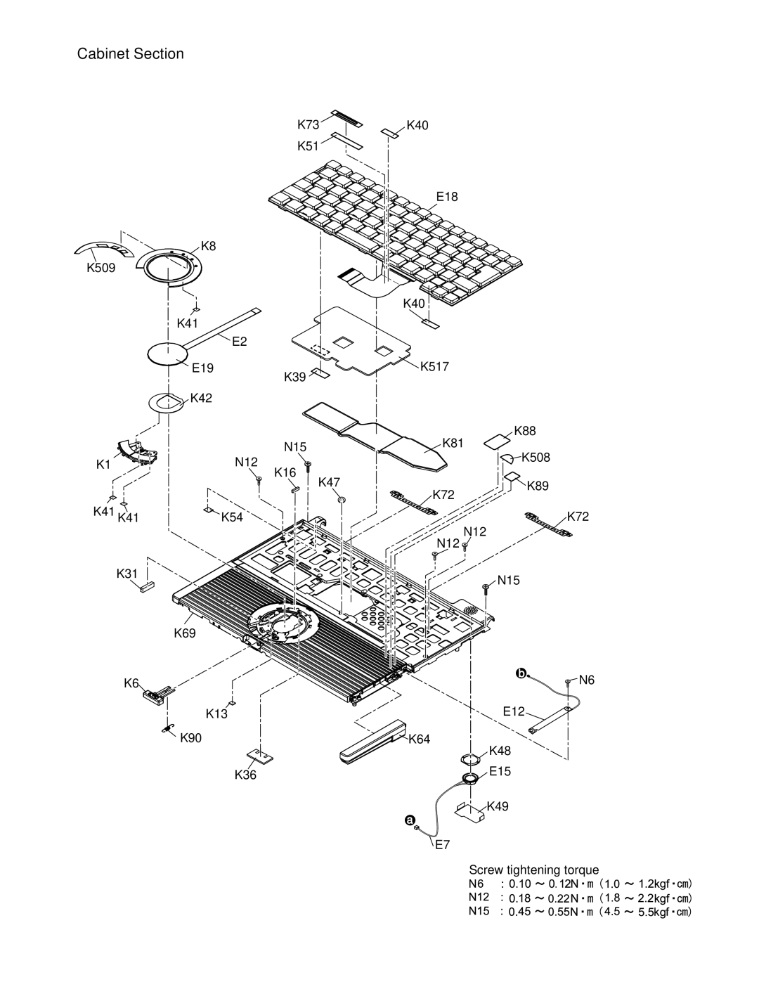 Matsushita CF-T4GWCTZ1 2 service manual Cabinet Section 