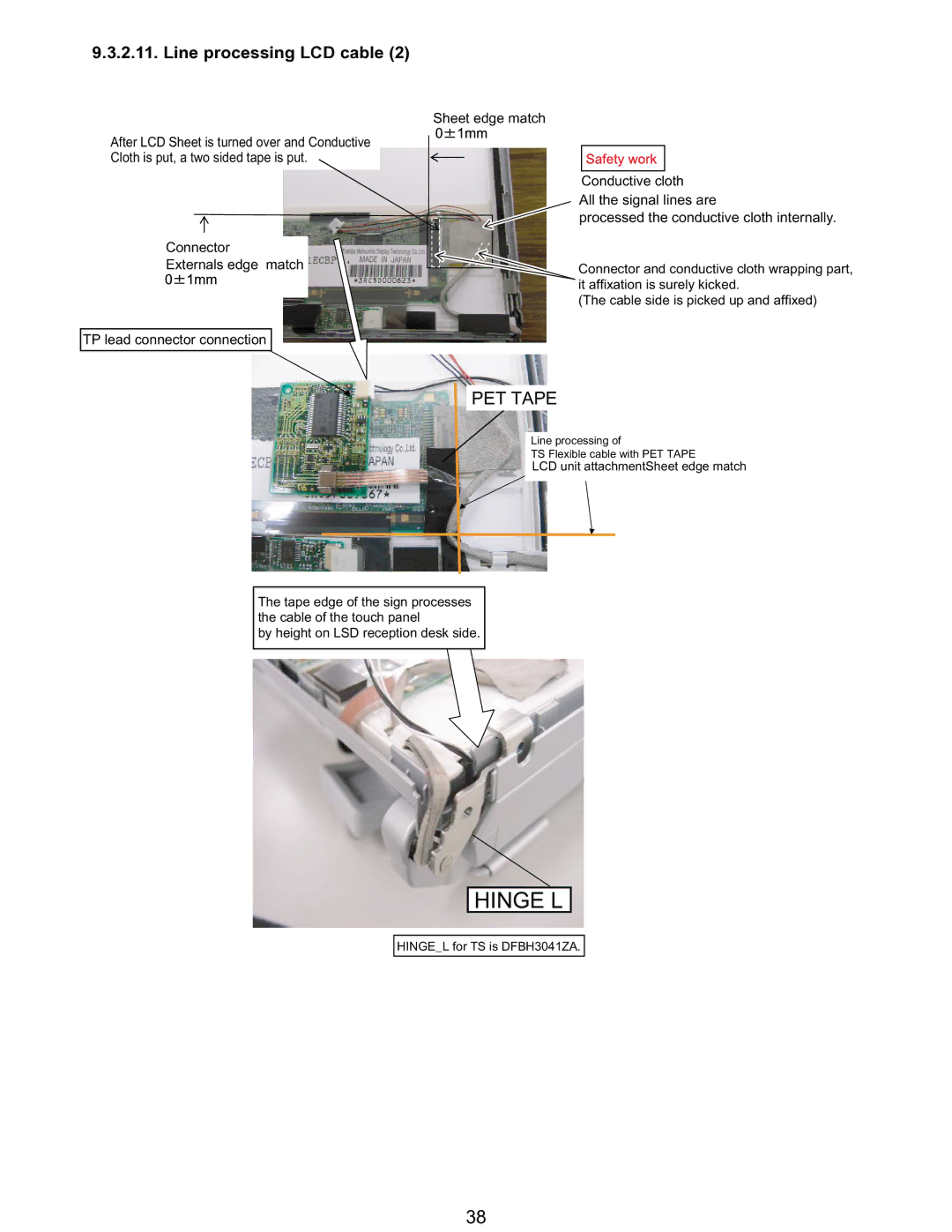 Matsushita CF-T5LWETZ1 2 service manual Hinge L 