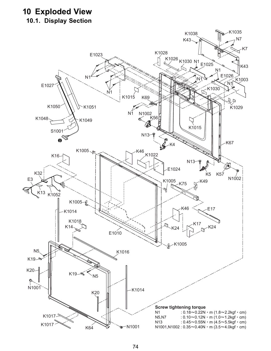 Matsushita CF-T5LWETZ1 2 service manual Exploded View 