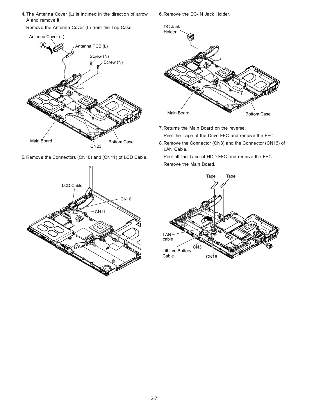 Matsushita CF-W4GWCZZ service manual CN3 