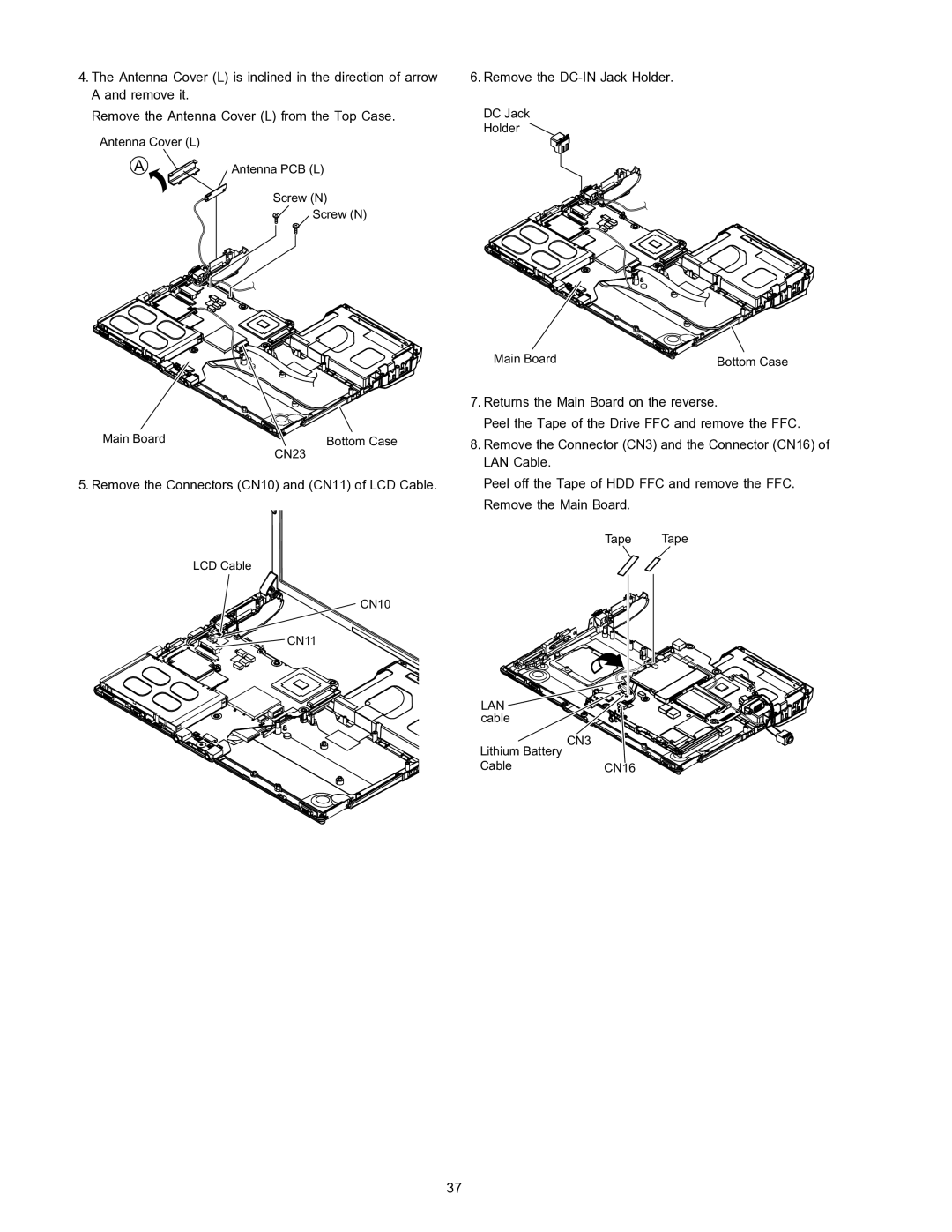 Matsushita CF-W4HWEZZBM service manual CN3 