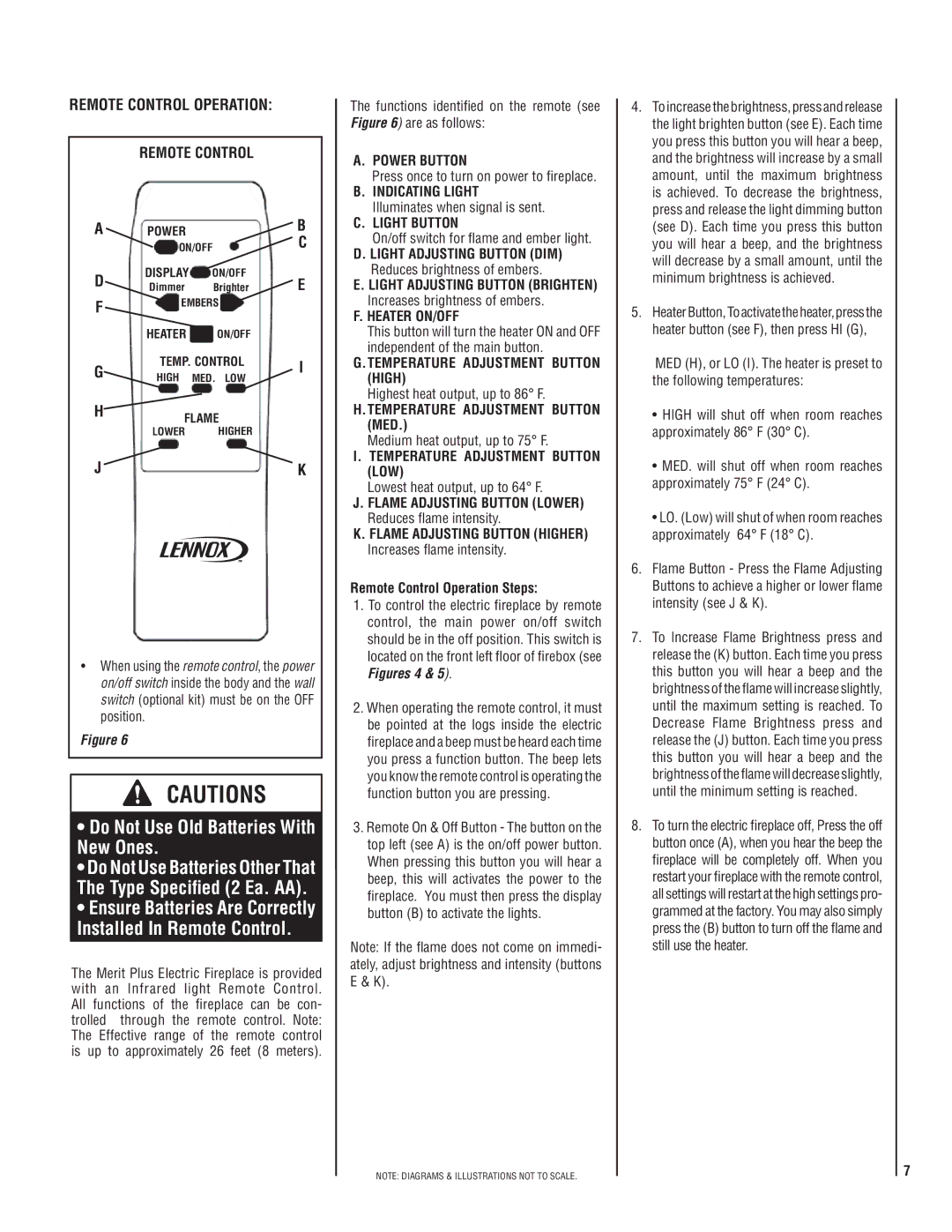 Matsushita MPE-33R warranty Remote Control Operation 