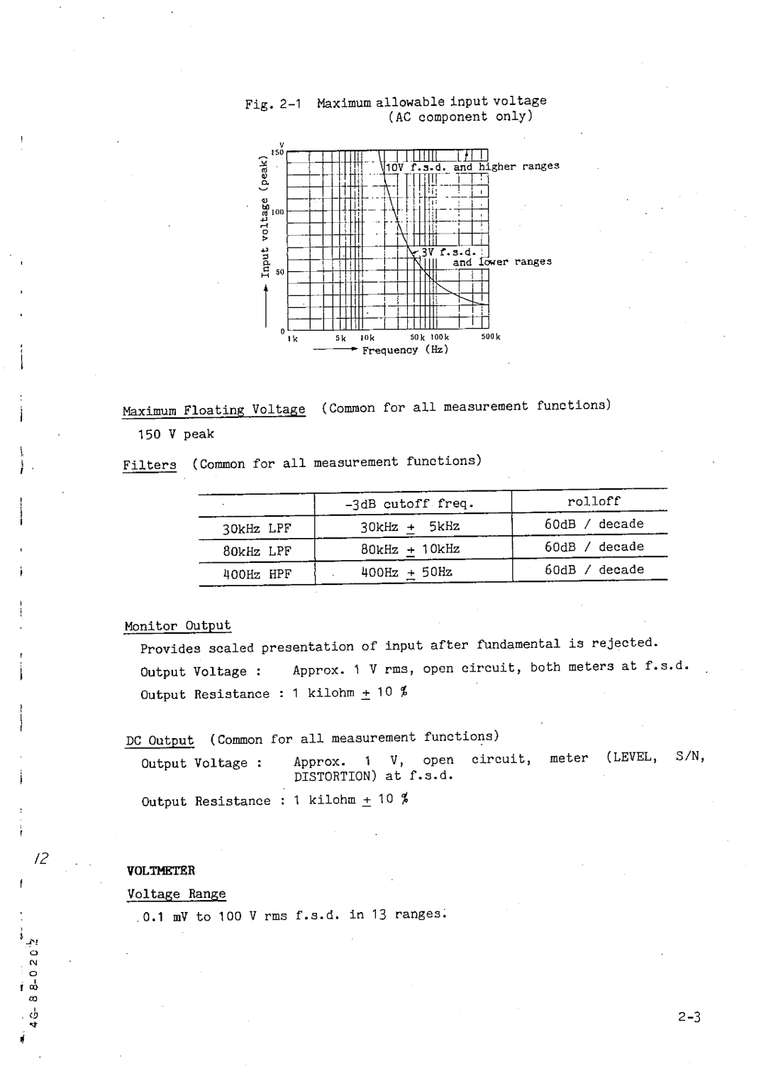 Matsushita VP-7721A manual 