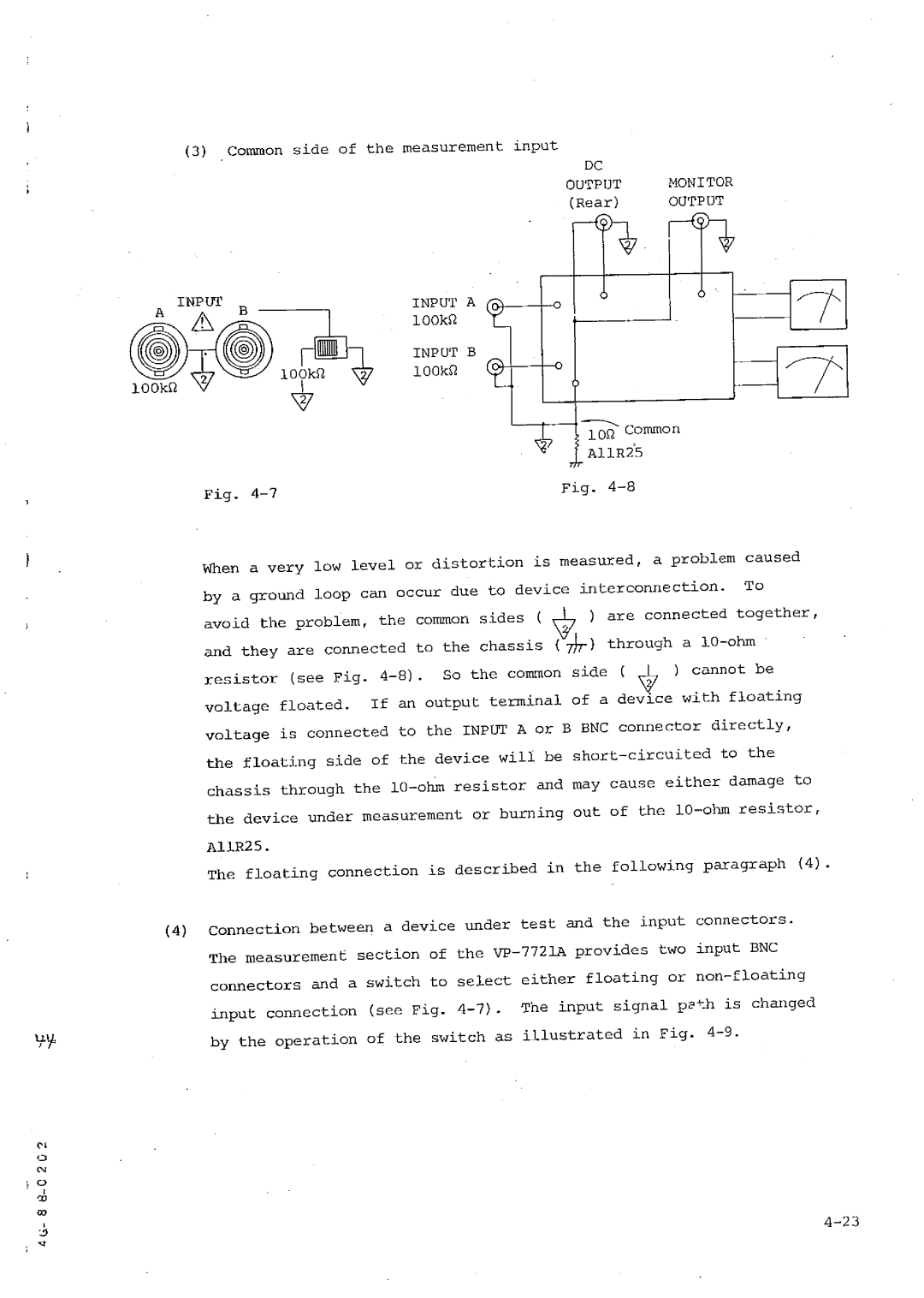 Matsushita VP-7721A manual 