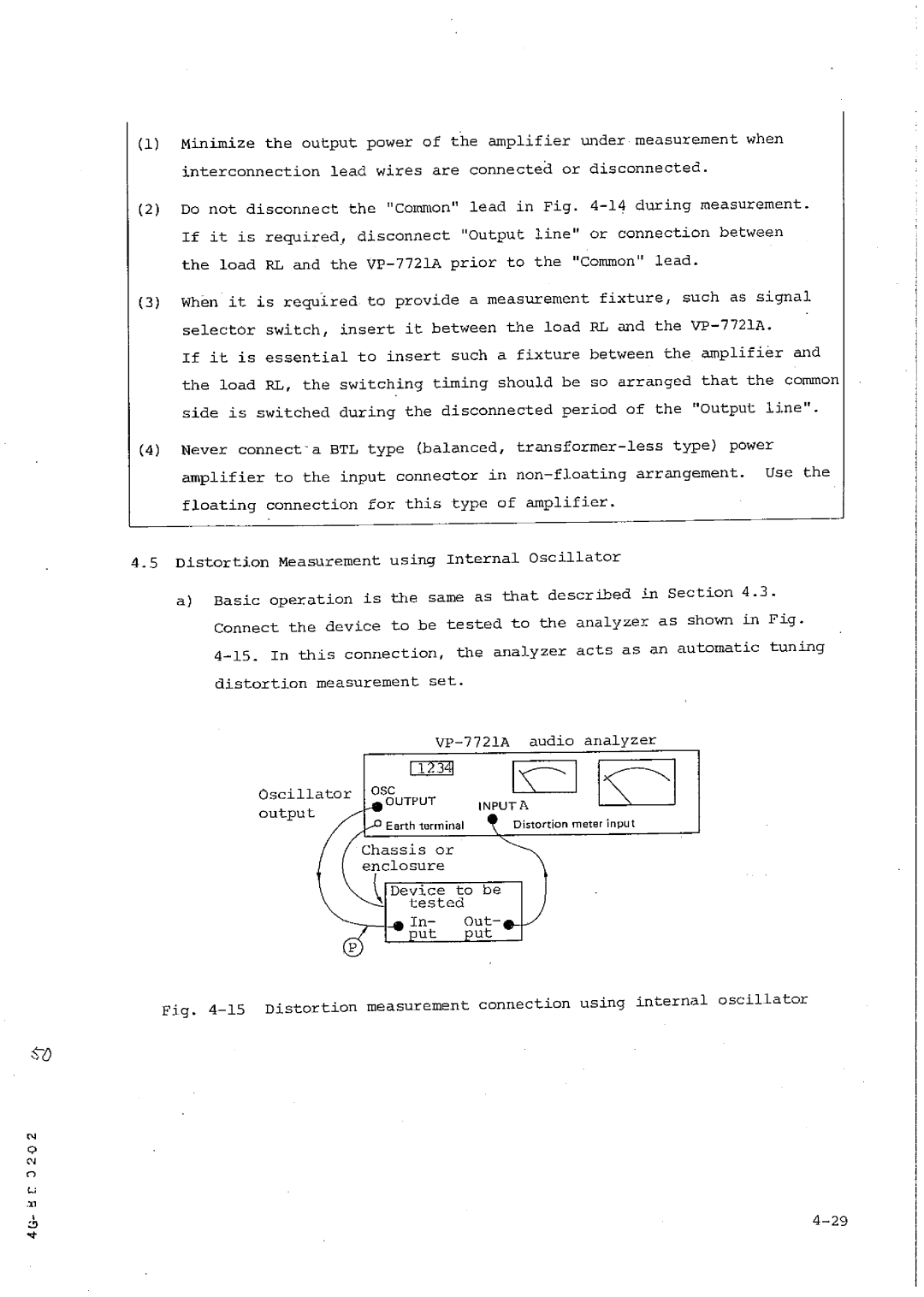 Matsushita VP-7721A manual 