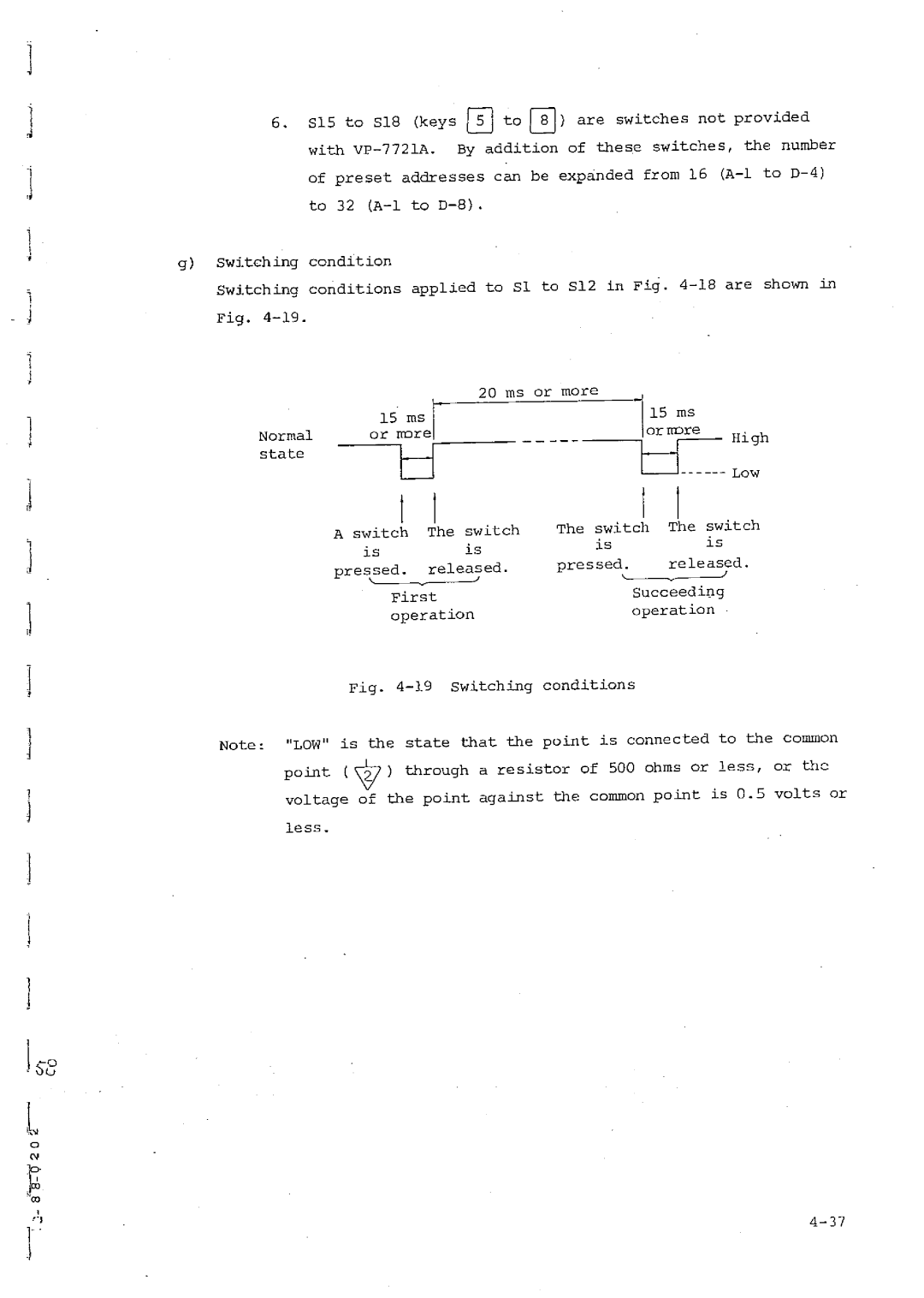 Matsushita VP-7721A manual 