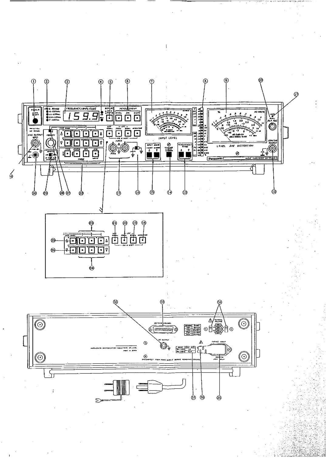 Matsushita VP-7721A manual 