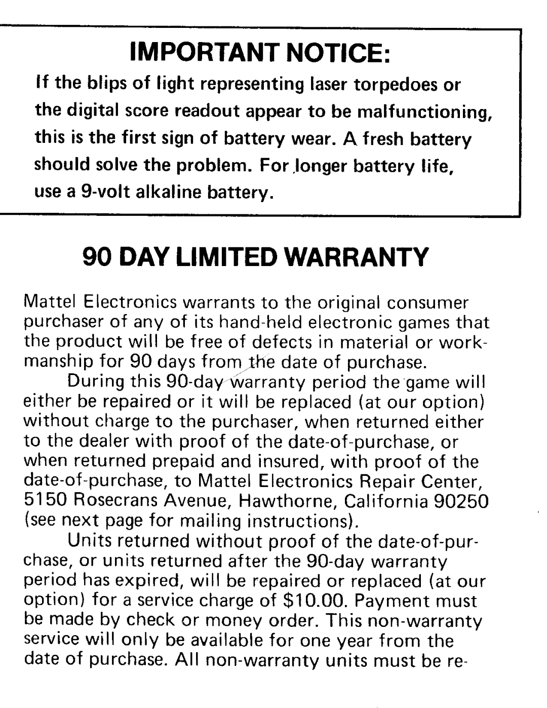 Mattel 2448-0929 (A) manual 