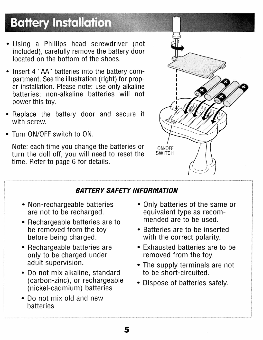 Mattel 27494-0920 G3 manual 