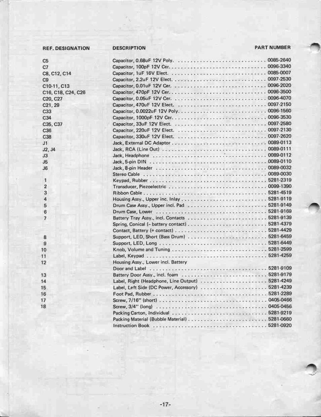 Mattel 5281 manual 