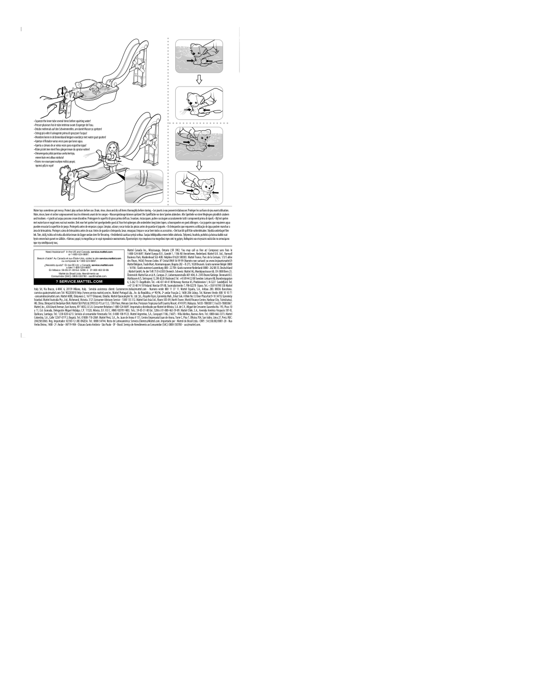 Mattel BLL48-0520G1 instruction sheet ? Service.Mattel.Com 