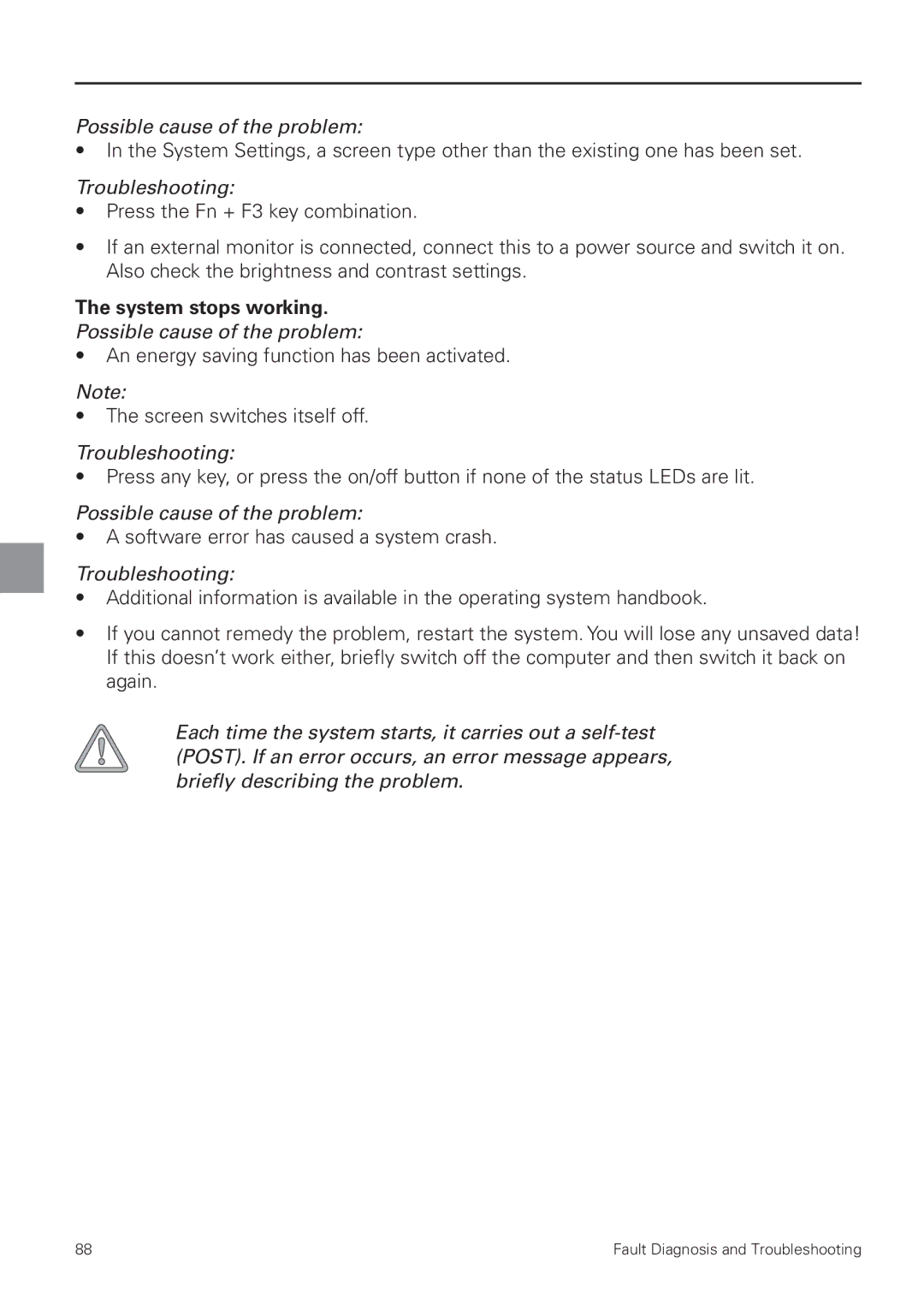 MAXDATA 8100 IWS user manual System stops working 