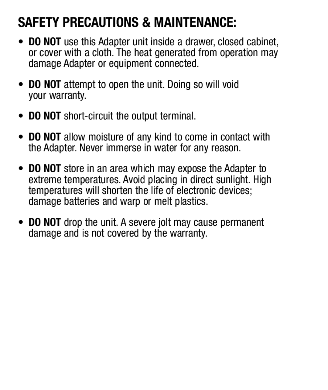 Maxell AC 3000 manual Safety Precautions & Maintenance 