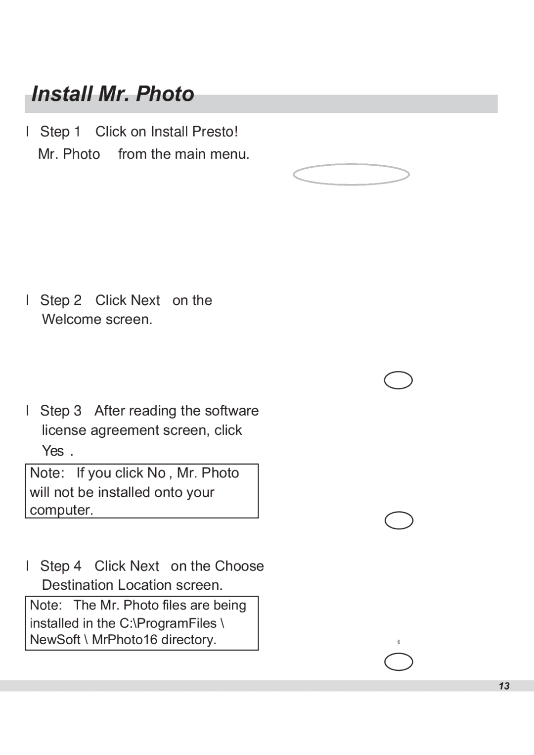 Maxell WS30 manual Install Mr. Photo, Click on Install Presto, Click Next on 