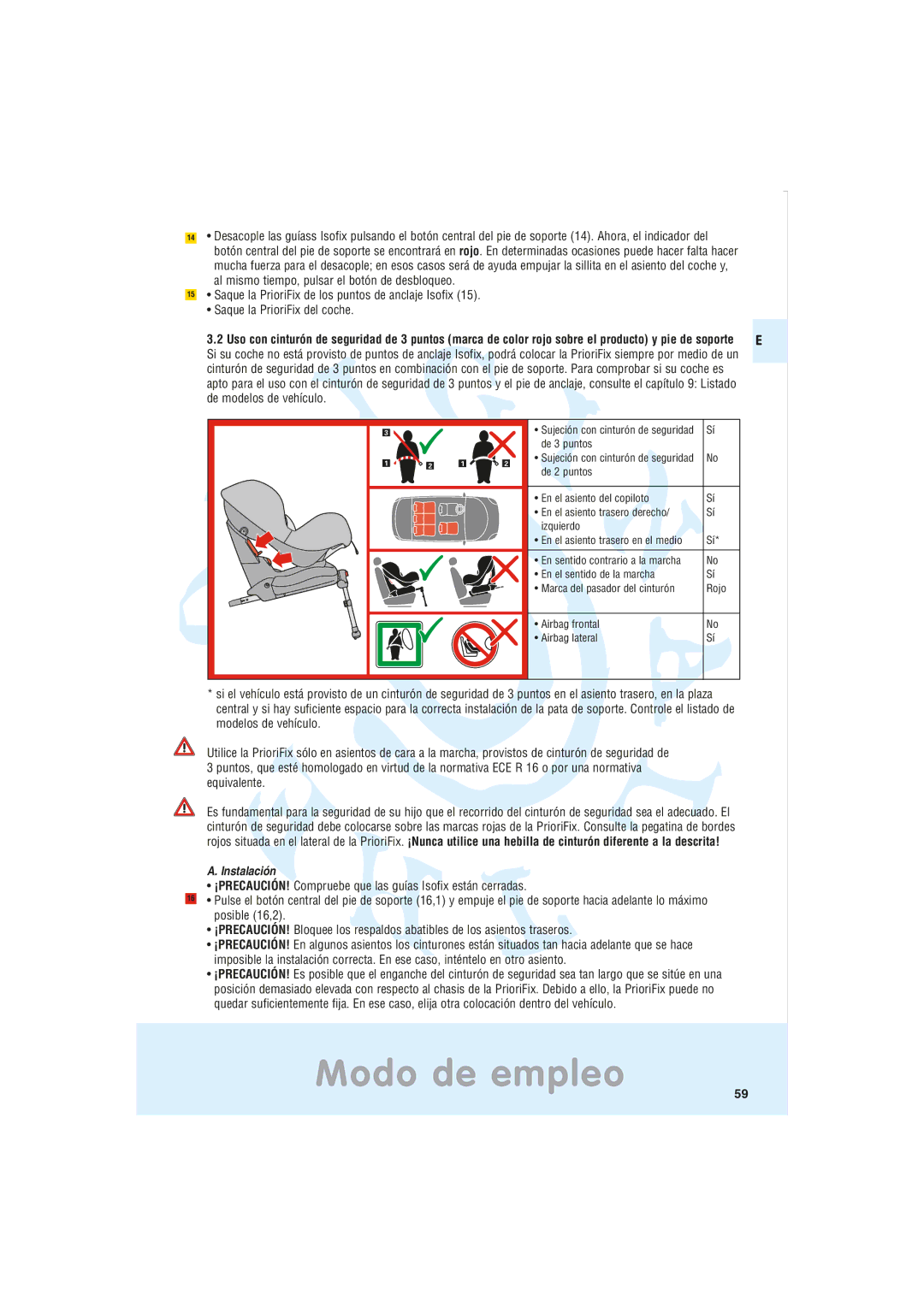 Maxi-Cosi Car Seat manual Instalación 