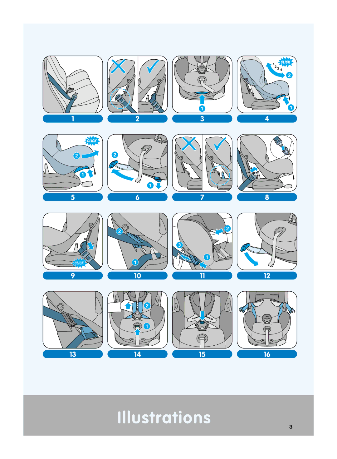 Maxi-Cosi Priori XP manual Illustrations 