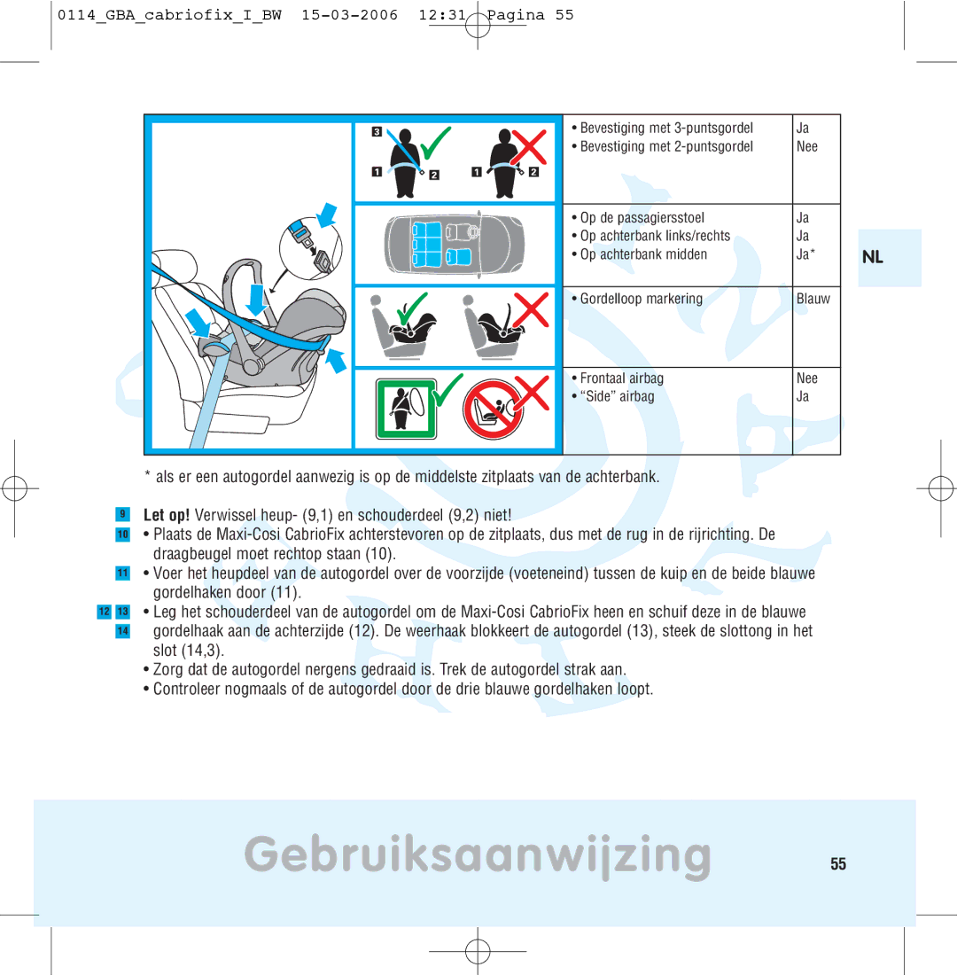 Maxi-Cosi THE SAFE WORLD OF I manual 15-03-2006 1231 Pagina 