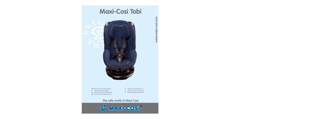 Maxi-Cosi manual Maxi-Cosi Tobi 