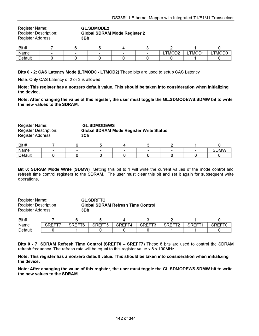 Maxim DS33R11 specifications GL.SDMODE2, Gl.Sdmodews, Gl.Sdrftc 