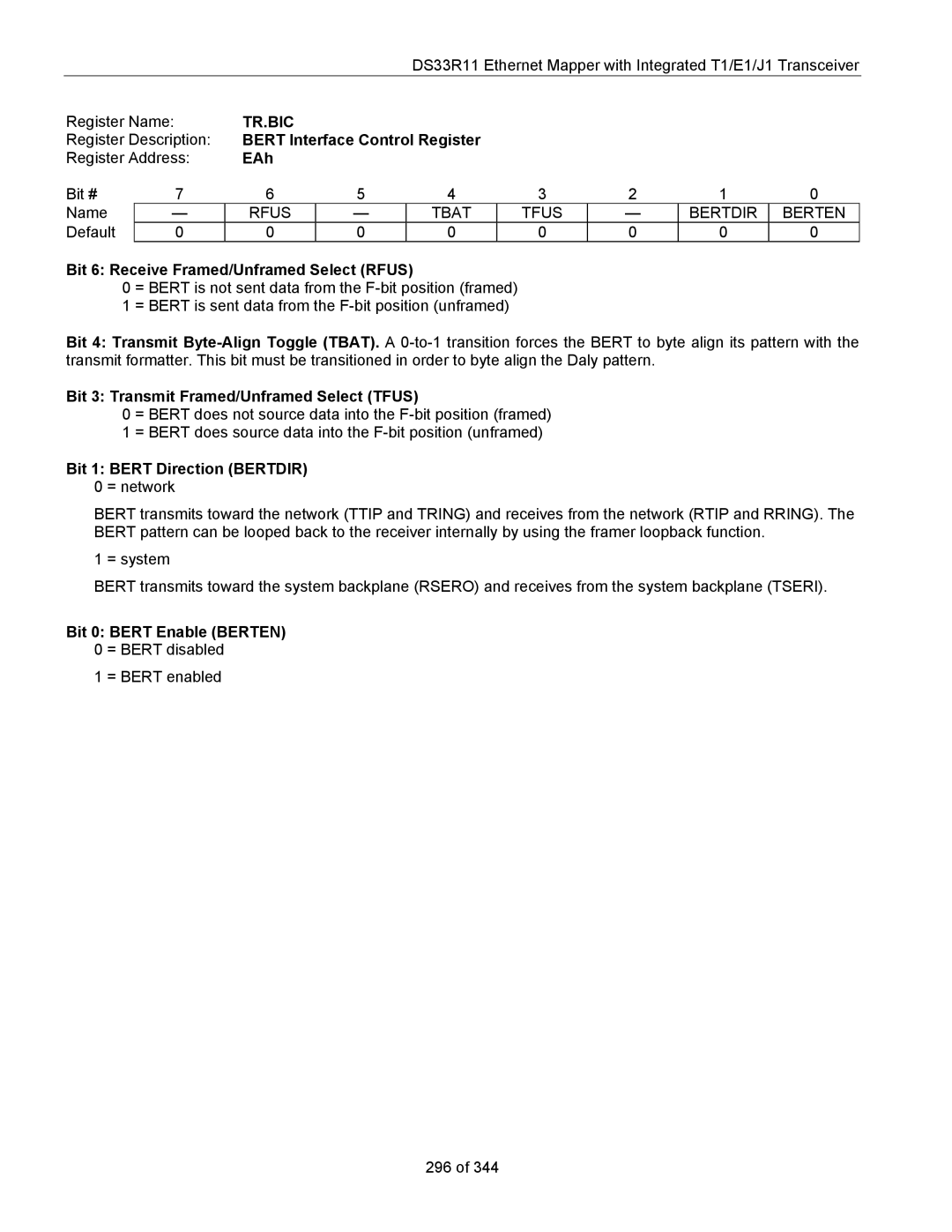 Maxim DS33R11 specifications Tr.Bic 