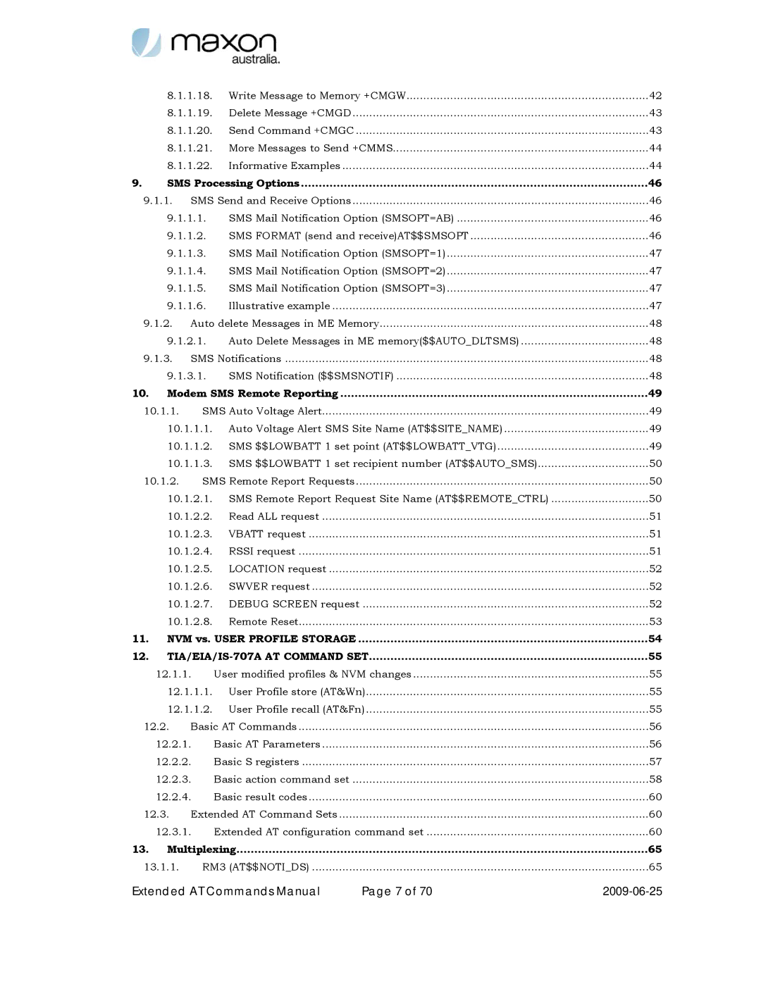 Maxon Telecom MM-6280IND manual 2.1 